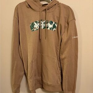 Columbia Brown Hoodie with Camo Logo